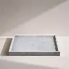 Barletta White Square Marble Tray