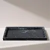 Barletta Black Rectangular Marble Tray