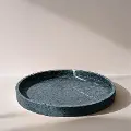 Barletta Green Round Marble Tray
