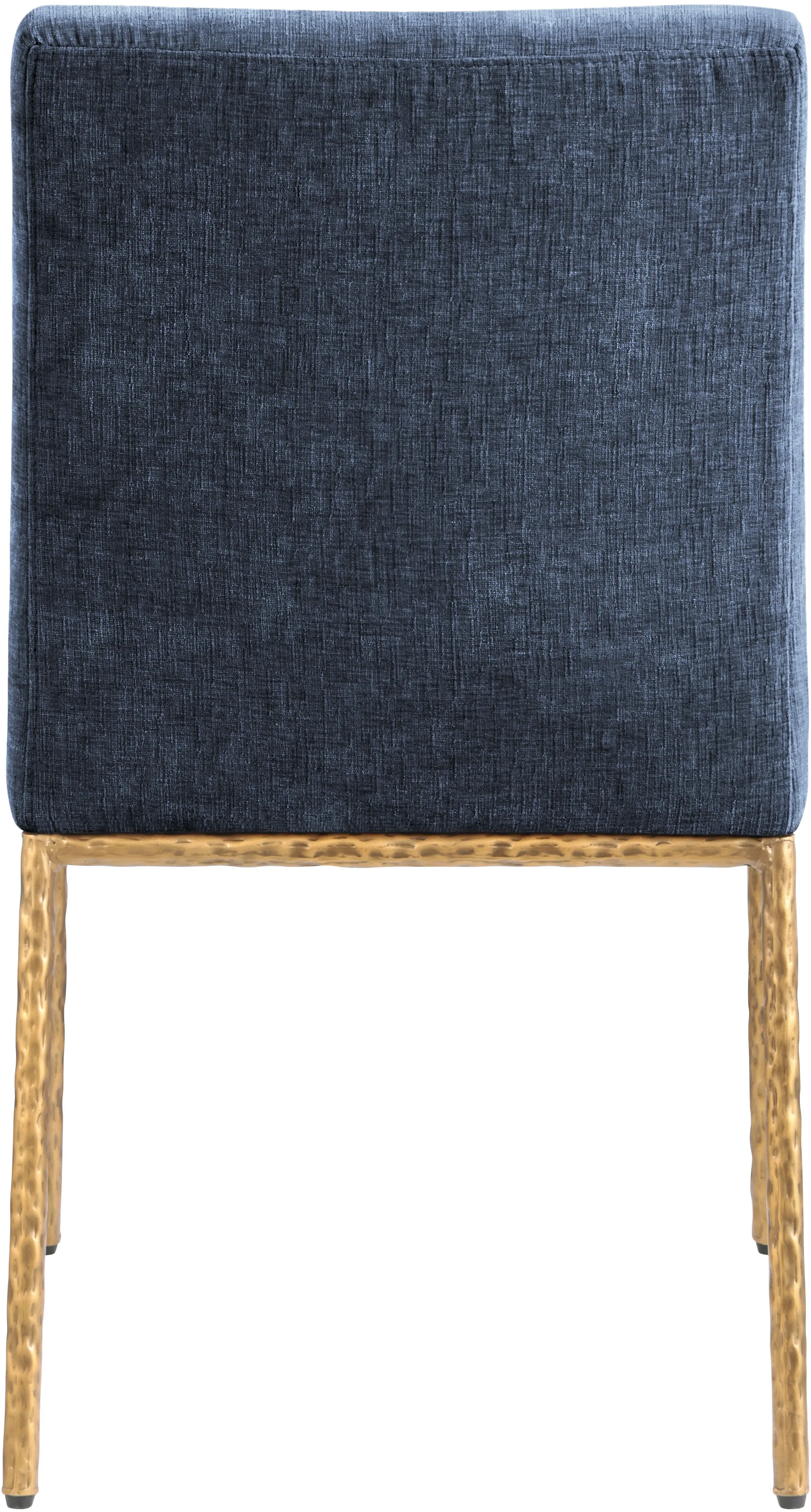 Reeves Navy Dining Side Chair with Gold Legs, Set of 2-6