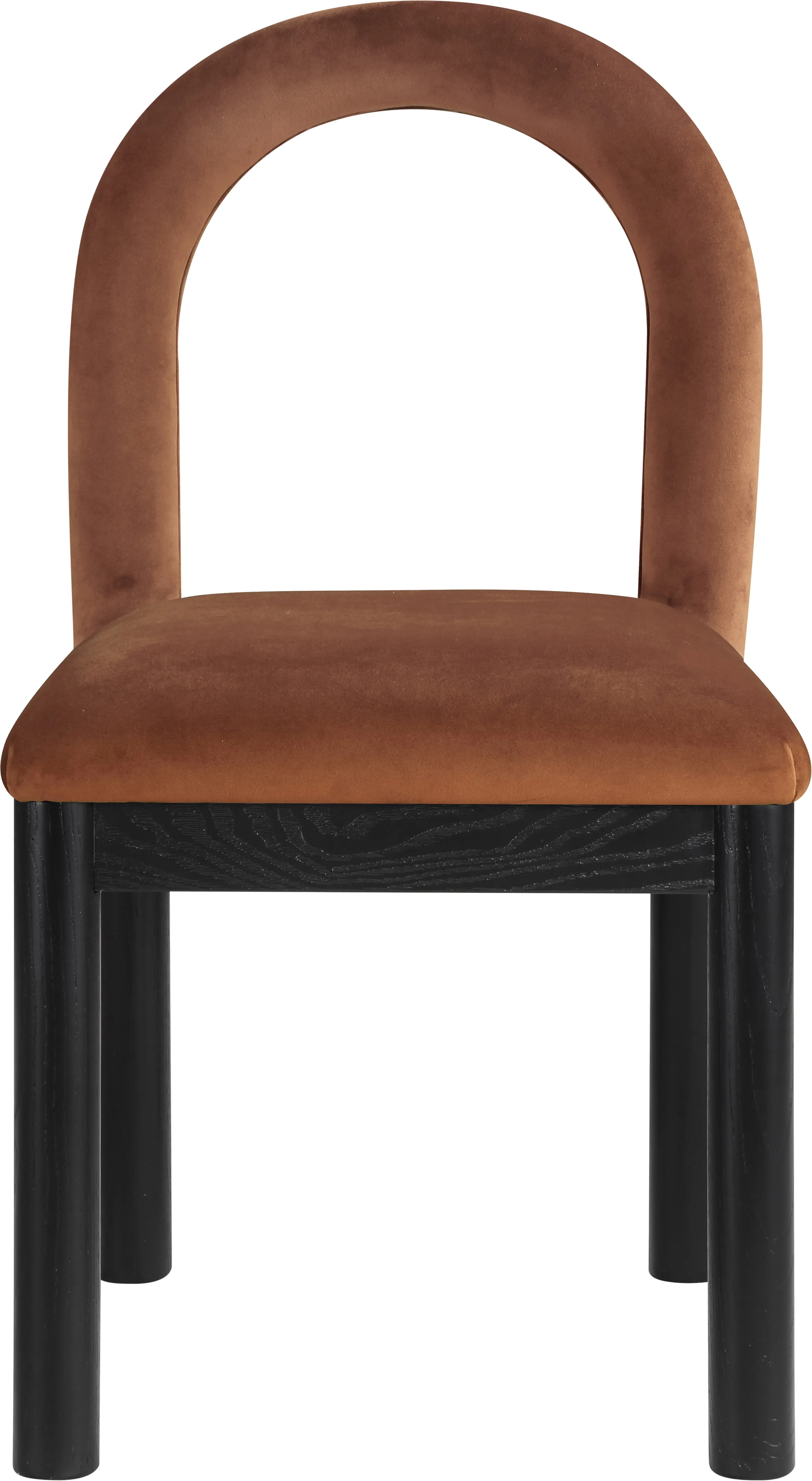 Conrad Brown Velvet Upholstered Dining Chair-4
