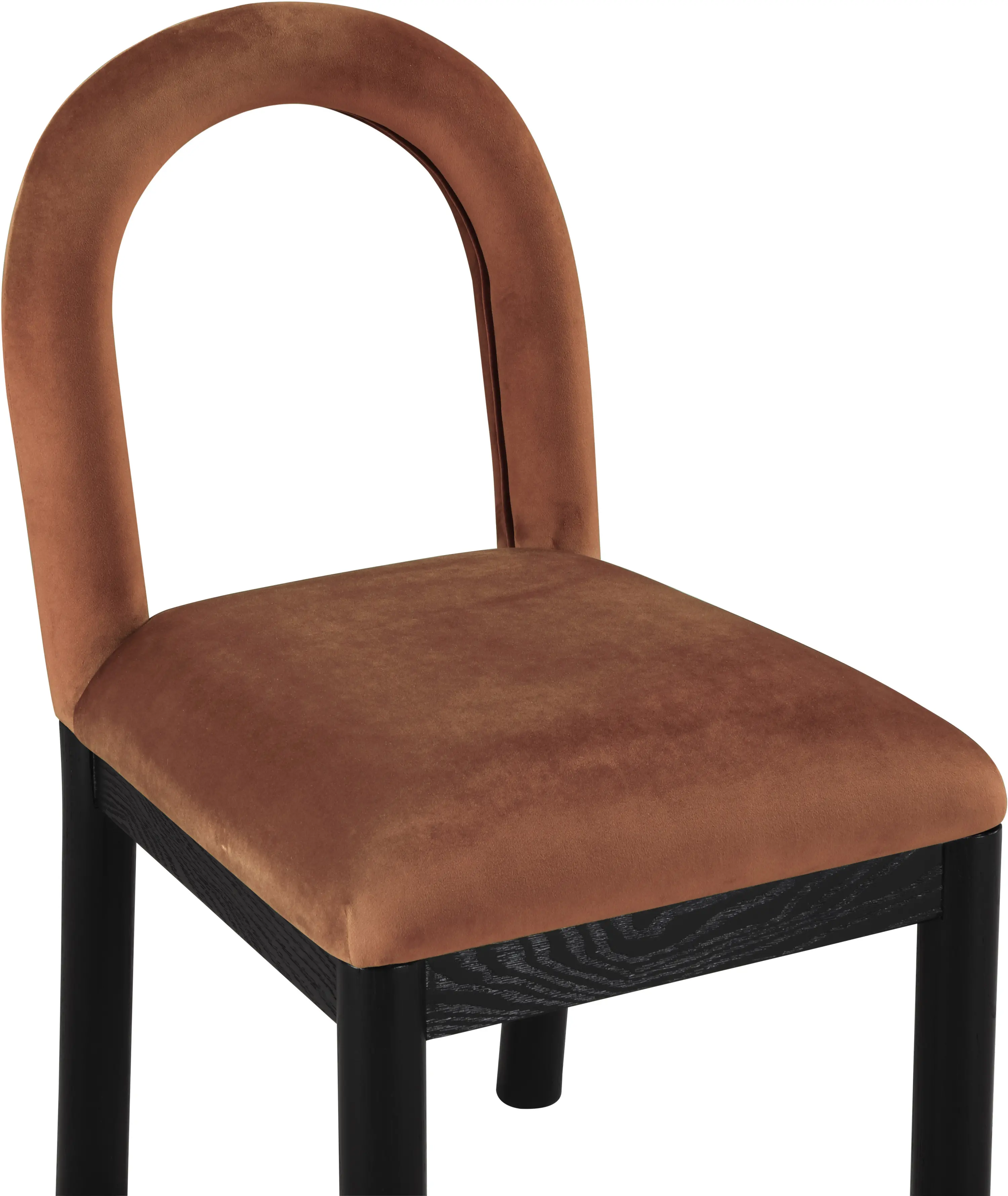 Conrad Brown Velvet Upholstered Dining Chair-7