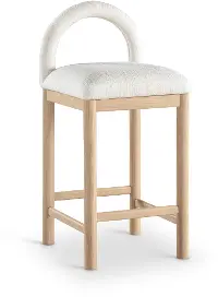 Conrad Cream Upholstered Counter Stool