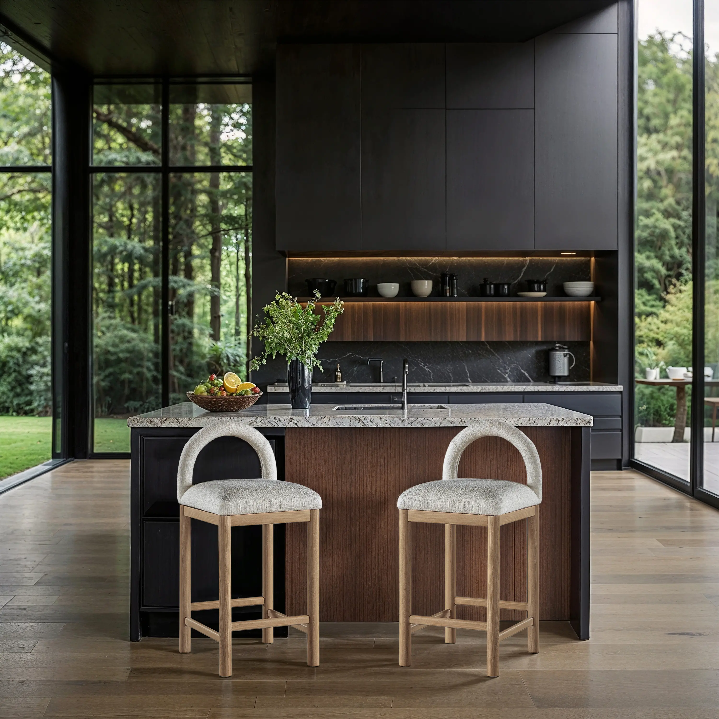 Conrad Cream Upholstered Counter Stool-2