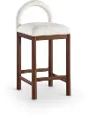 Conrad Cream Upholstered Counter Stool