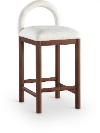 Conrad Cream Upholstered Counter Stool