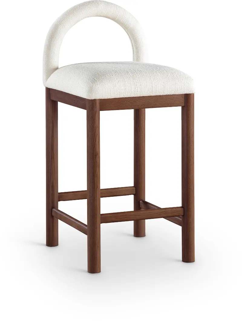 Conrad Cream Upholstered Counter Stool