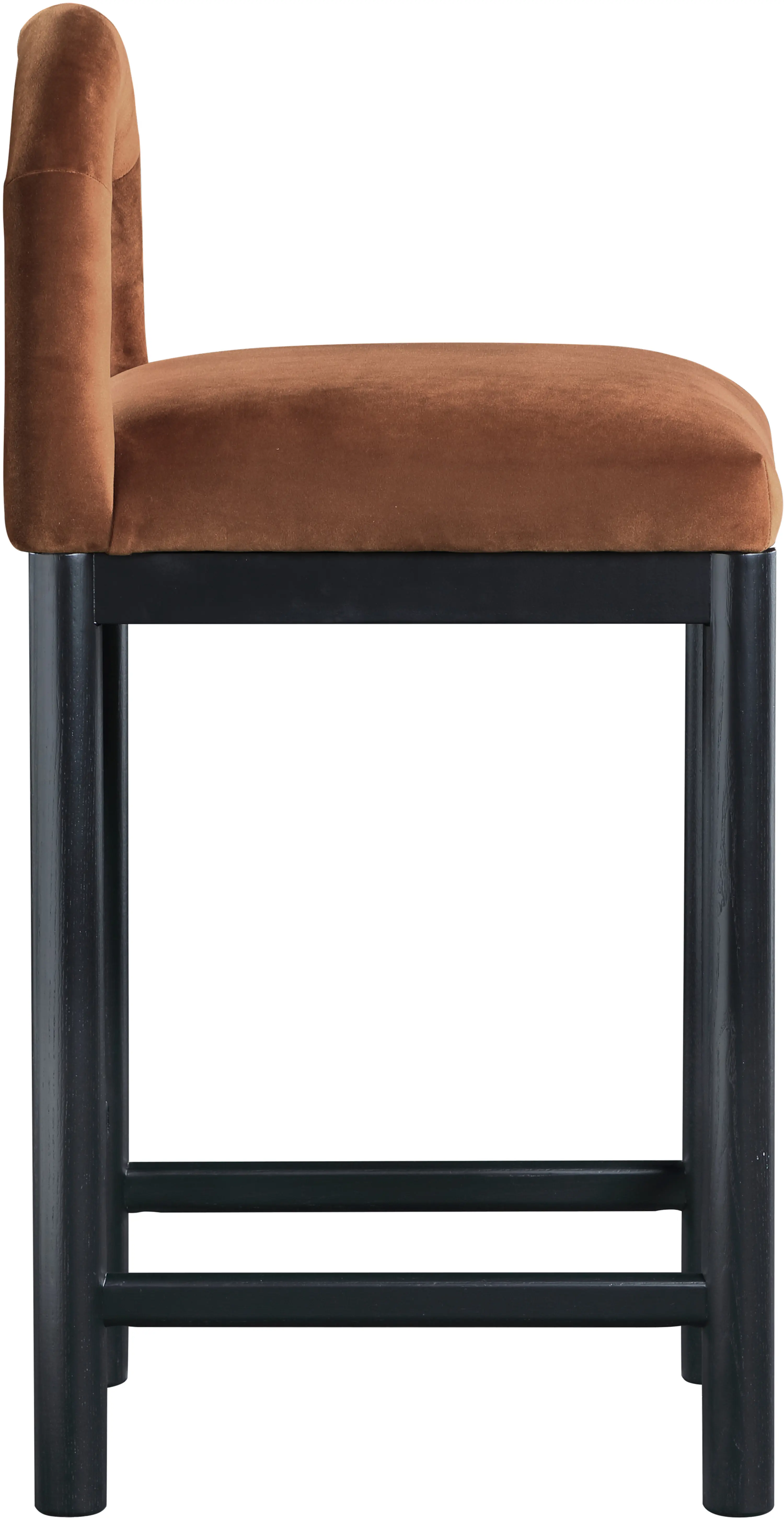 Conrad Brown Velvet Upholstered Counter Stool-5