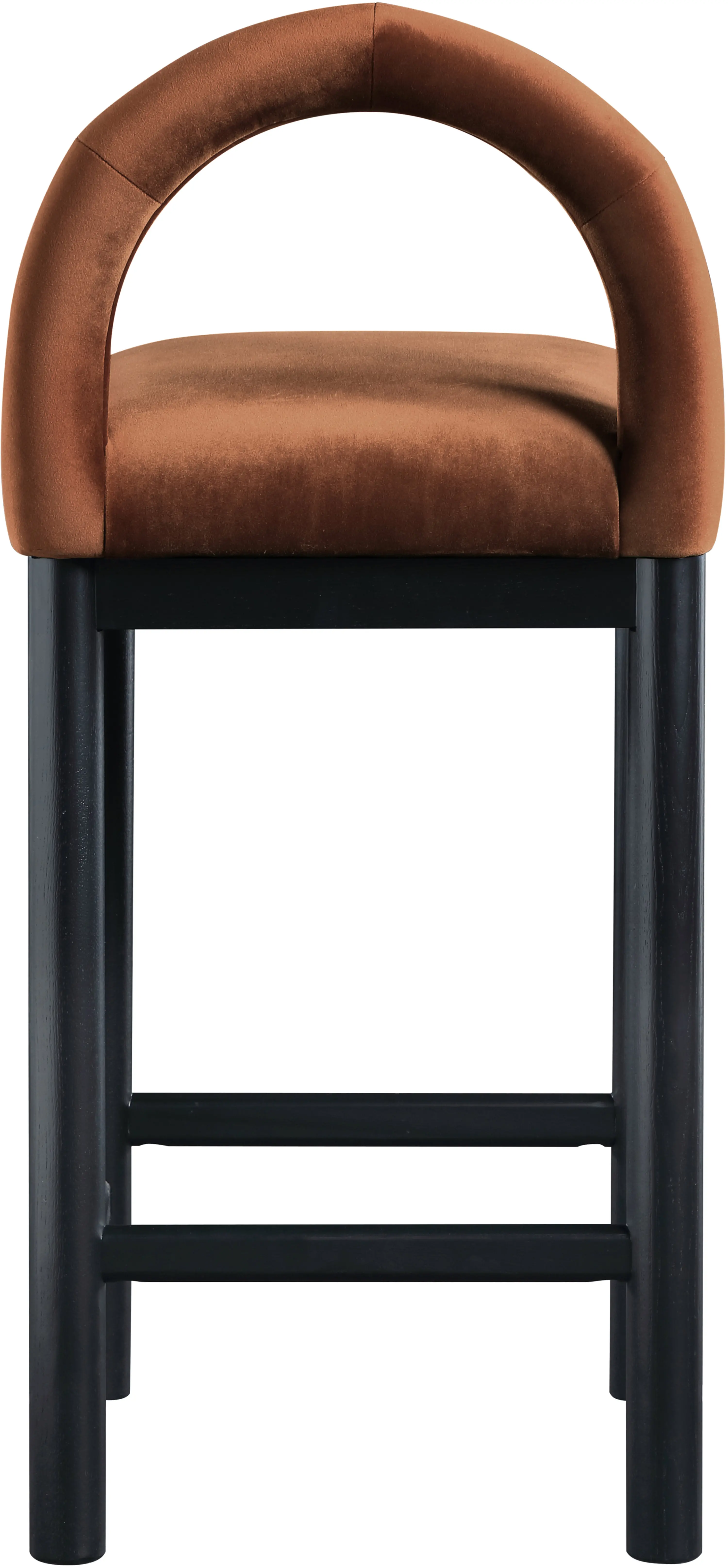 Conrad Brown Velvet Upholstered Counter Stool-6