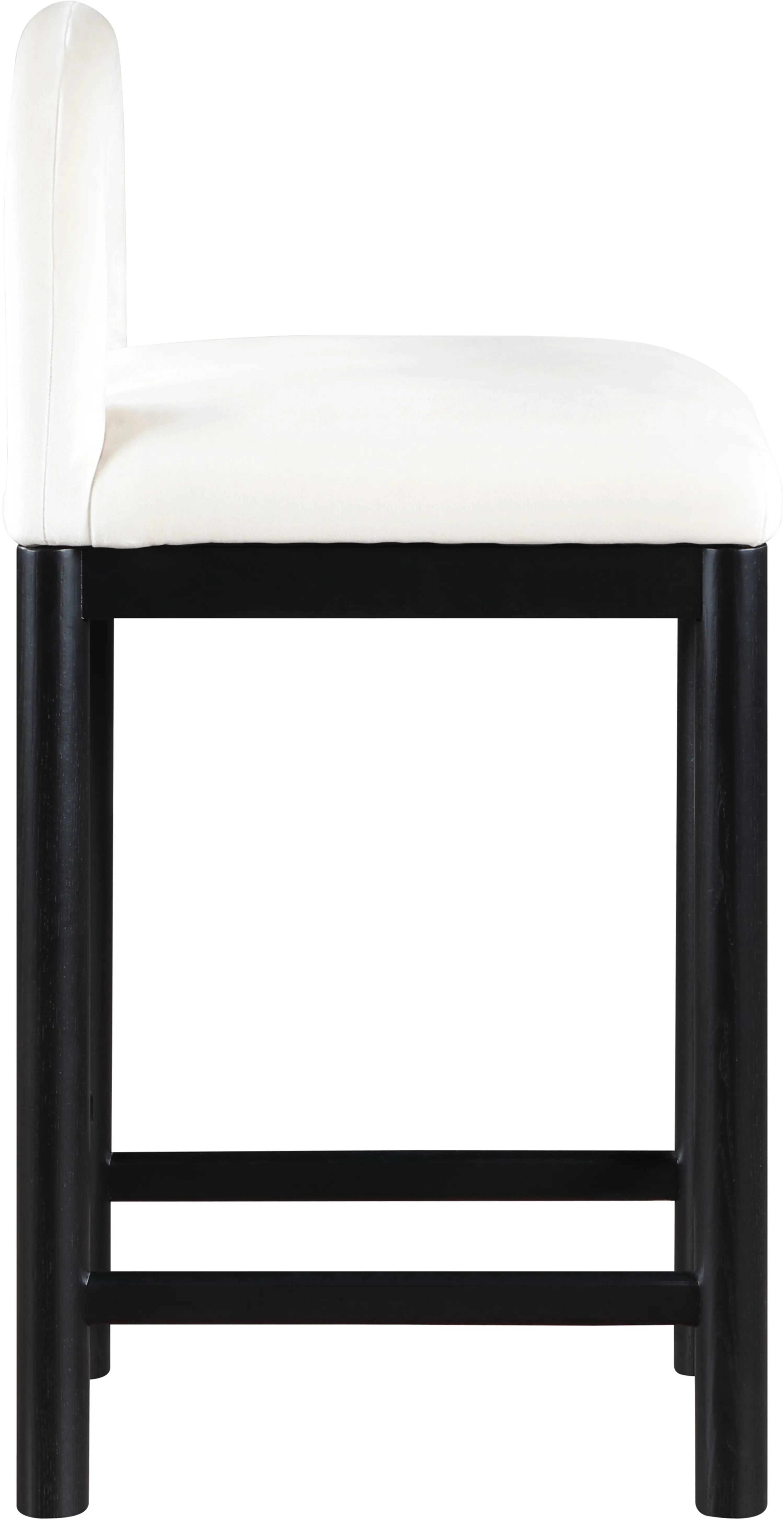 Conrad Cream Velvet Upholstered Counter Stool-5