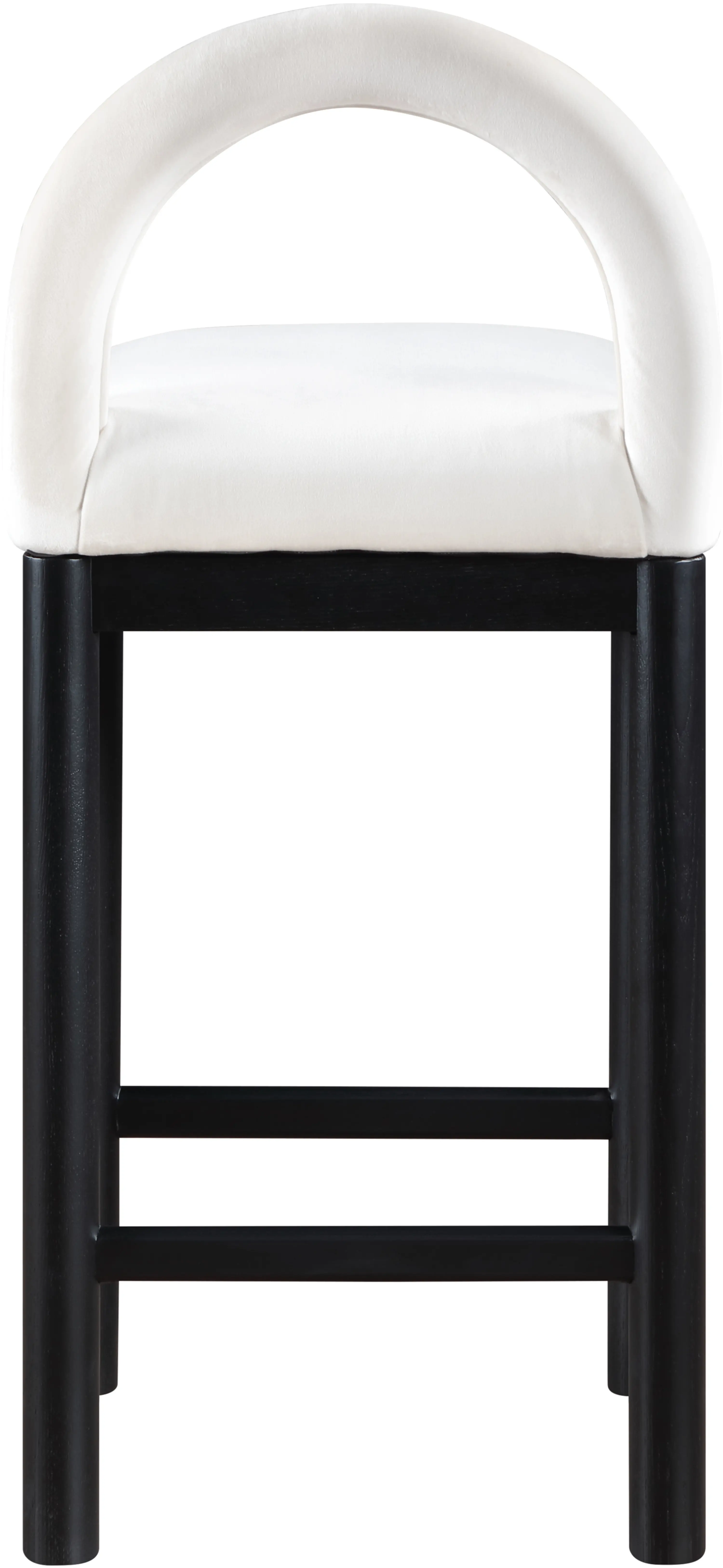 Conrad Cream Velvet Upholstered Counter Stool-6