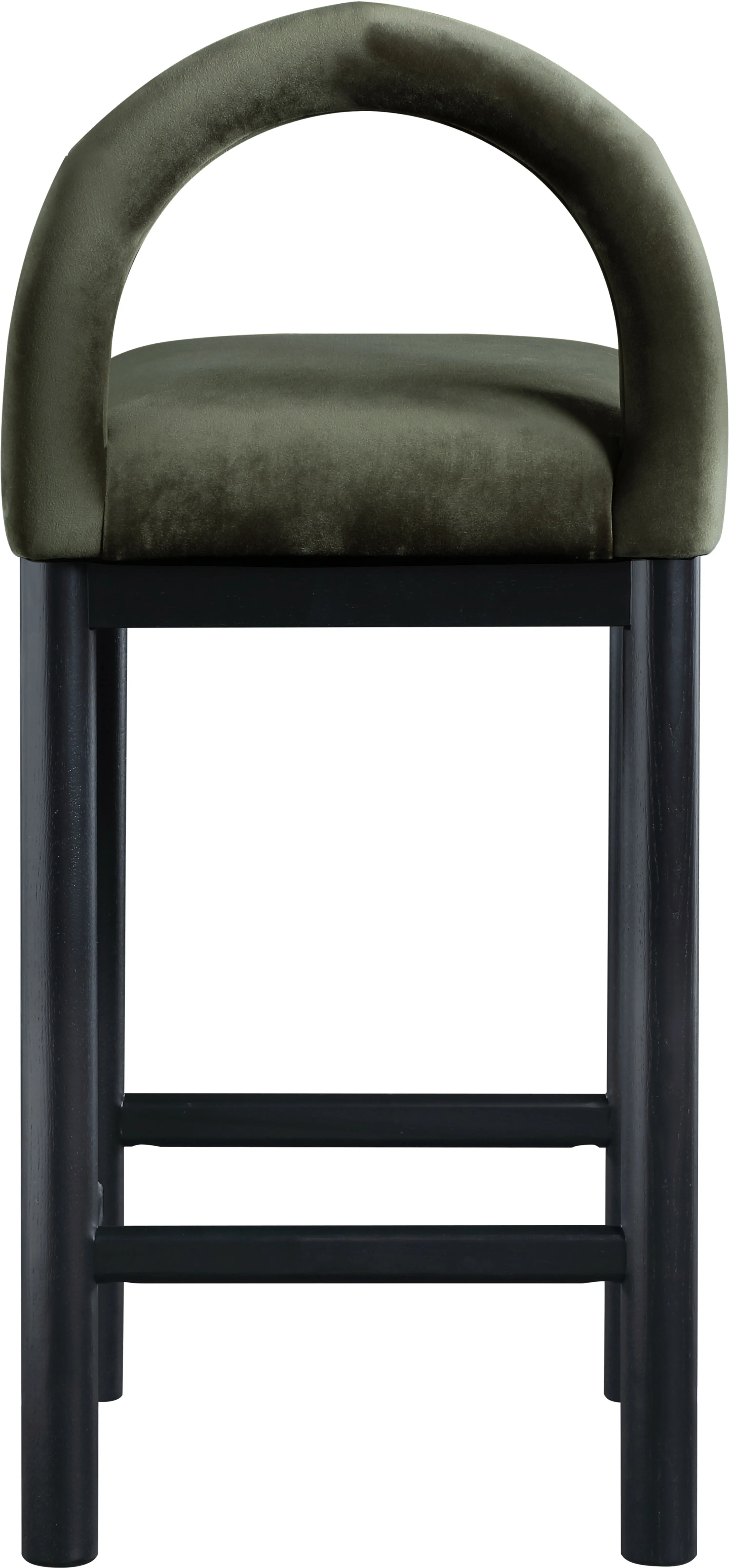 Conrad Green Velvet Upholstered Counter Stool-6