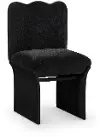 Shaw Black Upholstered Dining Chair With Black Base