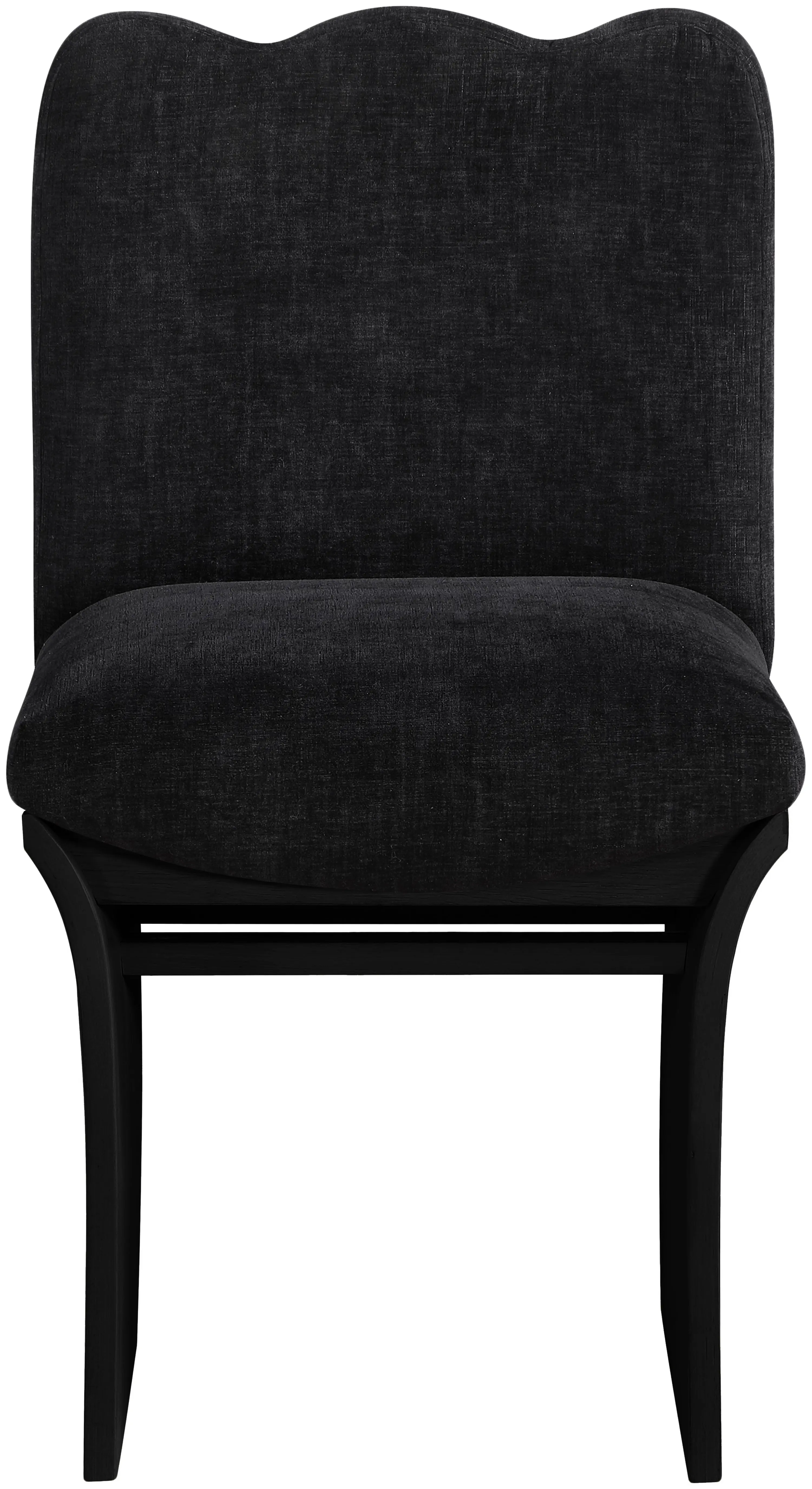 Shaw Black Upholstered Dining Chair With Black Base-4