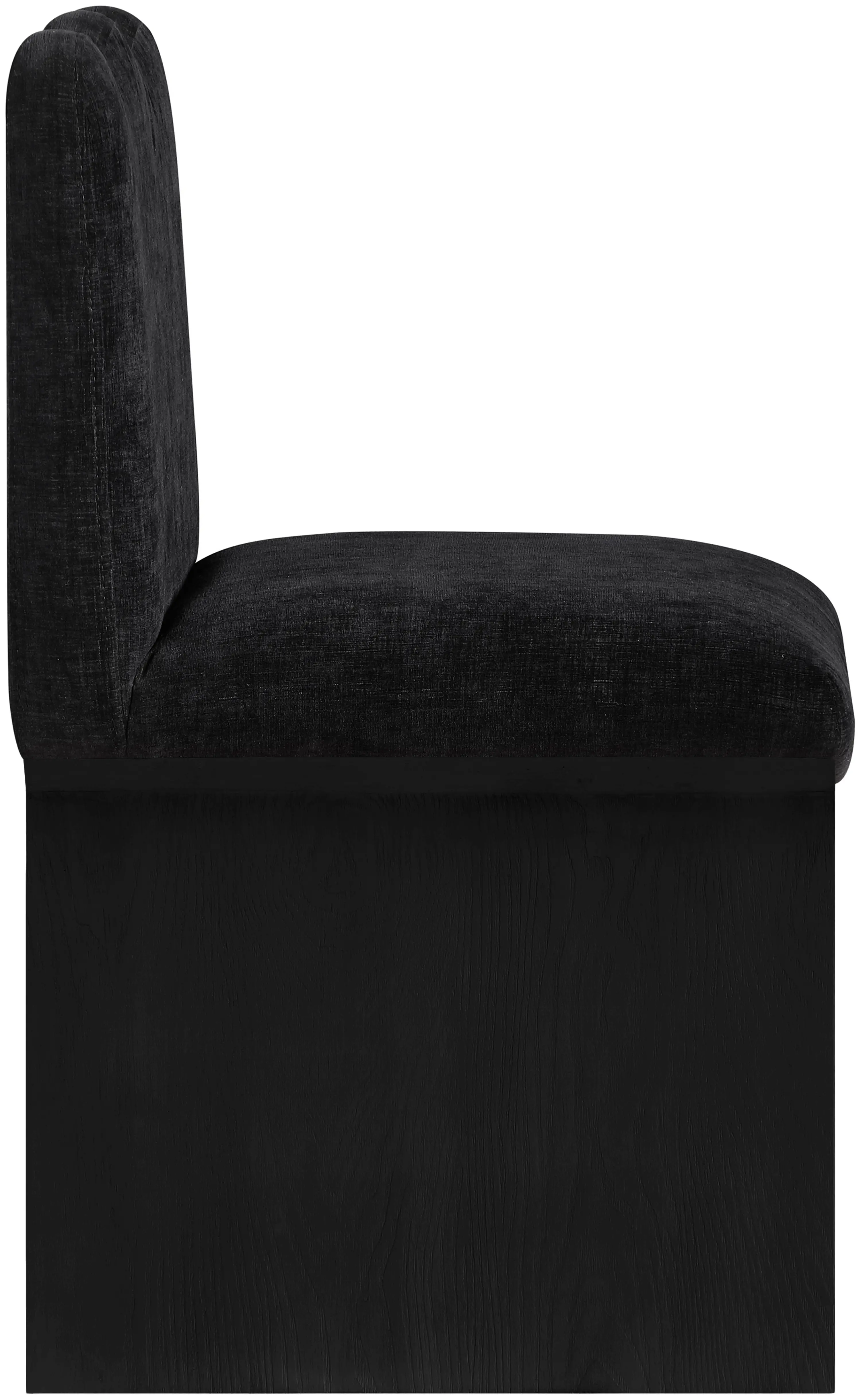 Shaw Black Upholstered Dining Chair With Black Base-5