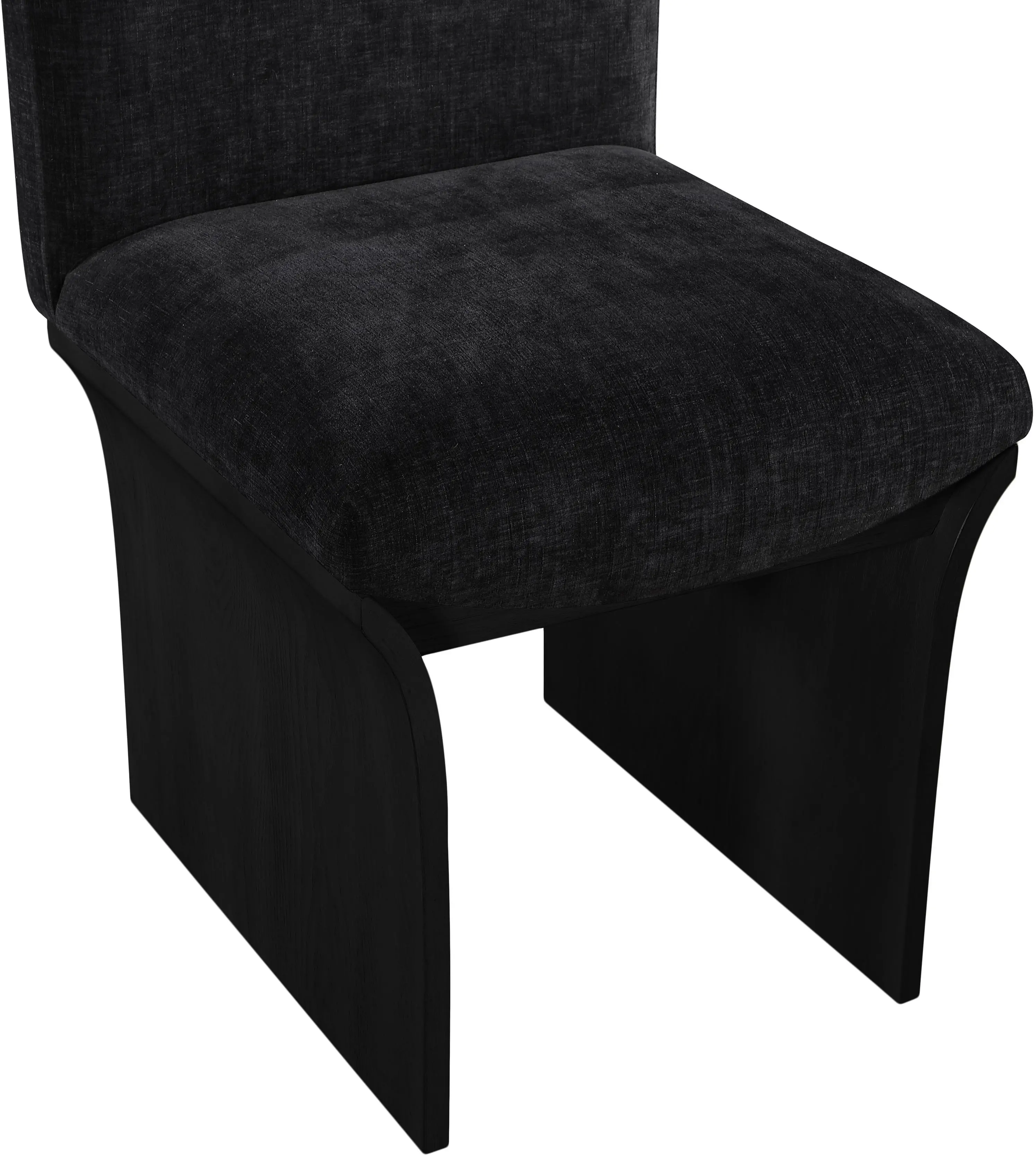 Shaw Black Upholstered Dining Chair With Black Base-8