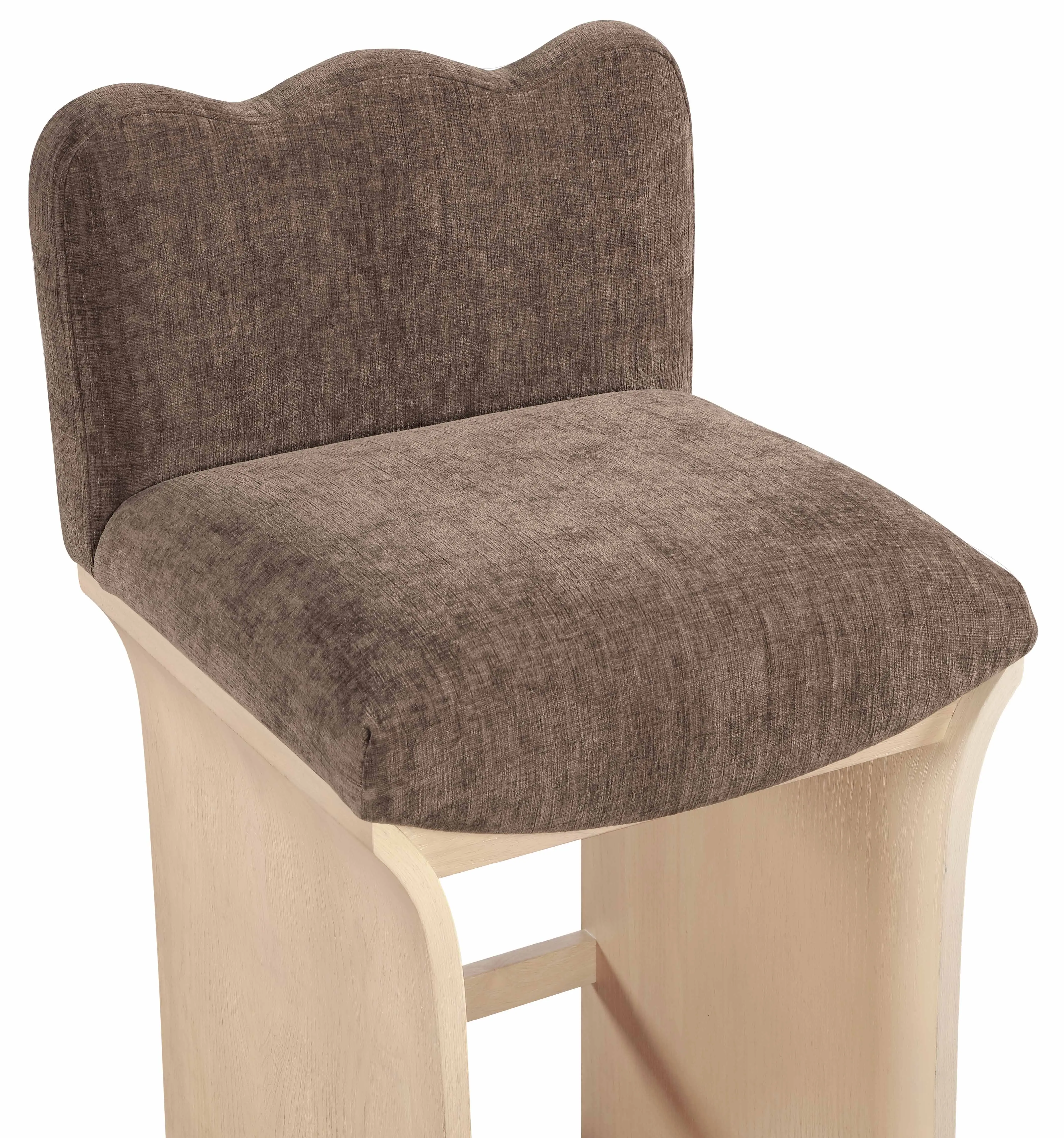 Shaw Brown Upholstered Counter Stool-7