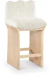 Shaw Cream Upholstered Counter Stool