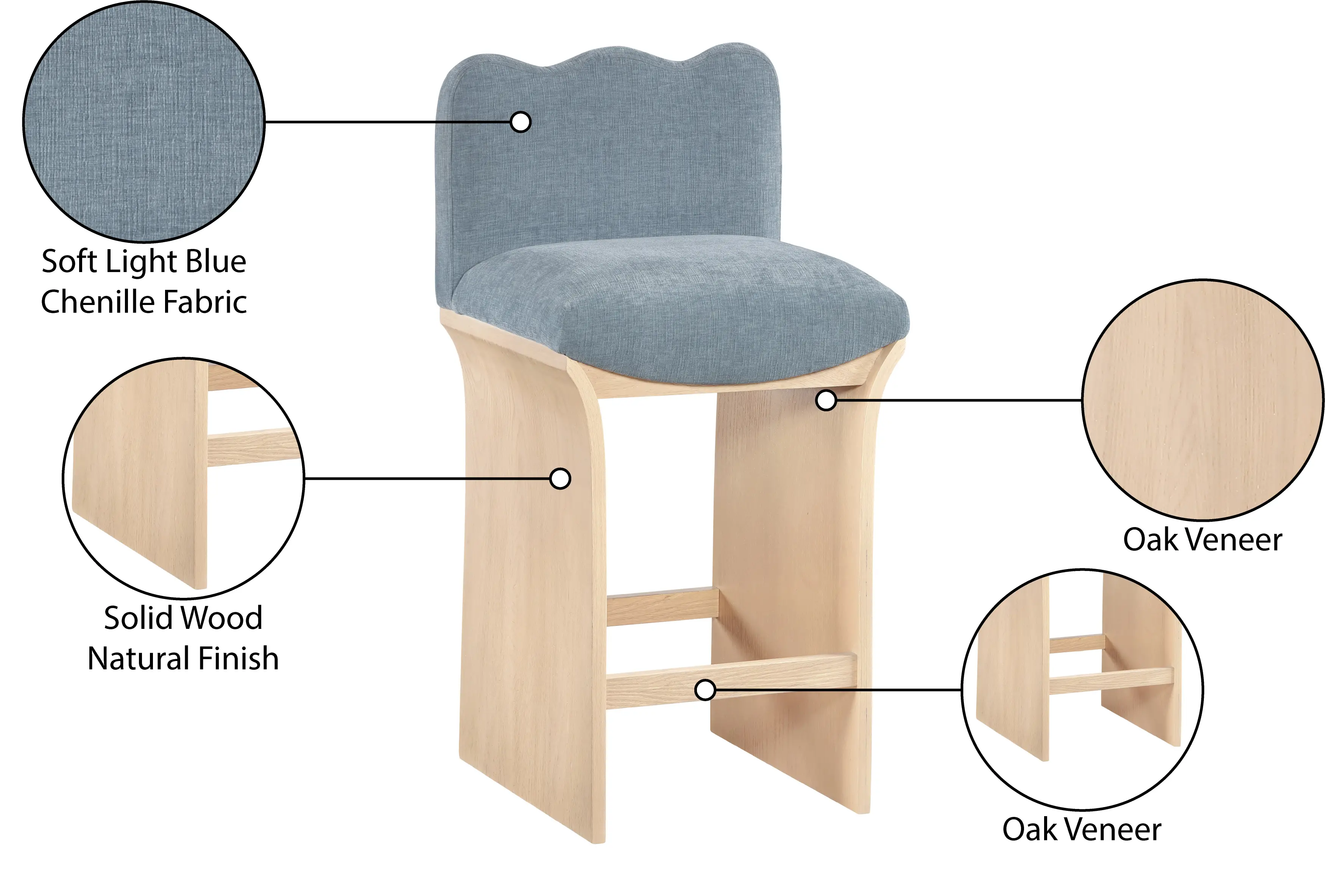 Shaw Light Blue Upholstered Counter Stool-9