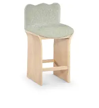 Shaw Mint Green Upholstered Counter Stool