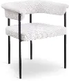 Malin Cream Boucle Upholstered Dining Chair, Set of 2