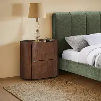 Everett Brown Oak Nightstand