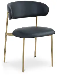 Lupita Black and Gold Dining Chair, Set of 2
