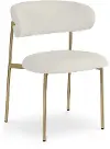 Lupita Cream and Gold Dining Chair, Set of 2