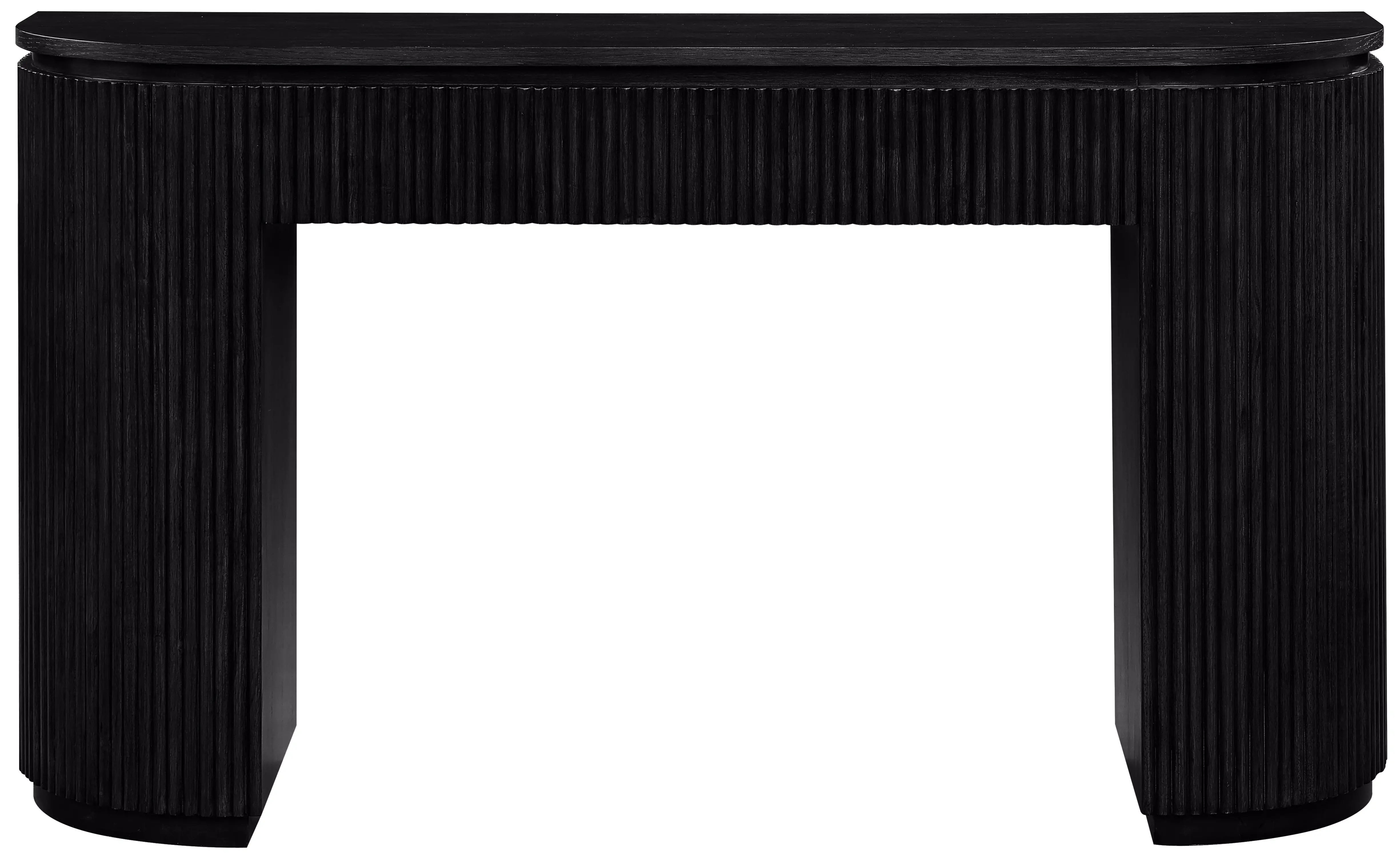 Astrid Black Oak Fluted Console Table-3