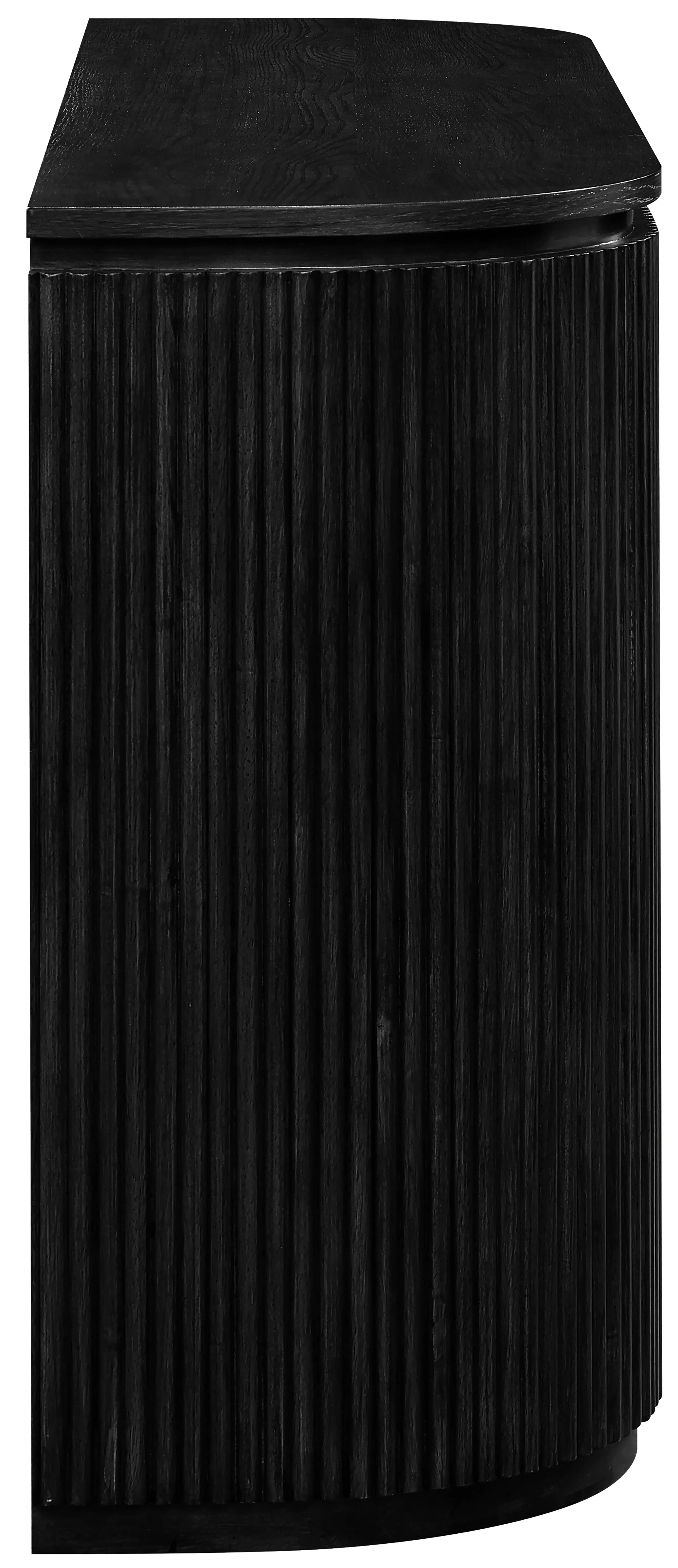 Astrid Black Oak Fluted Console Table-5