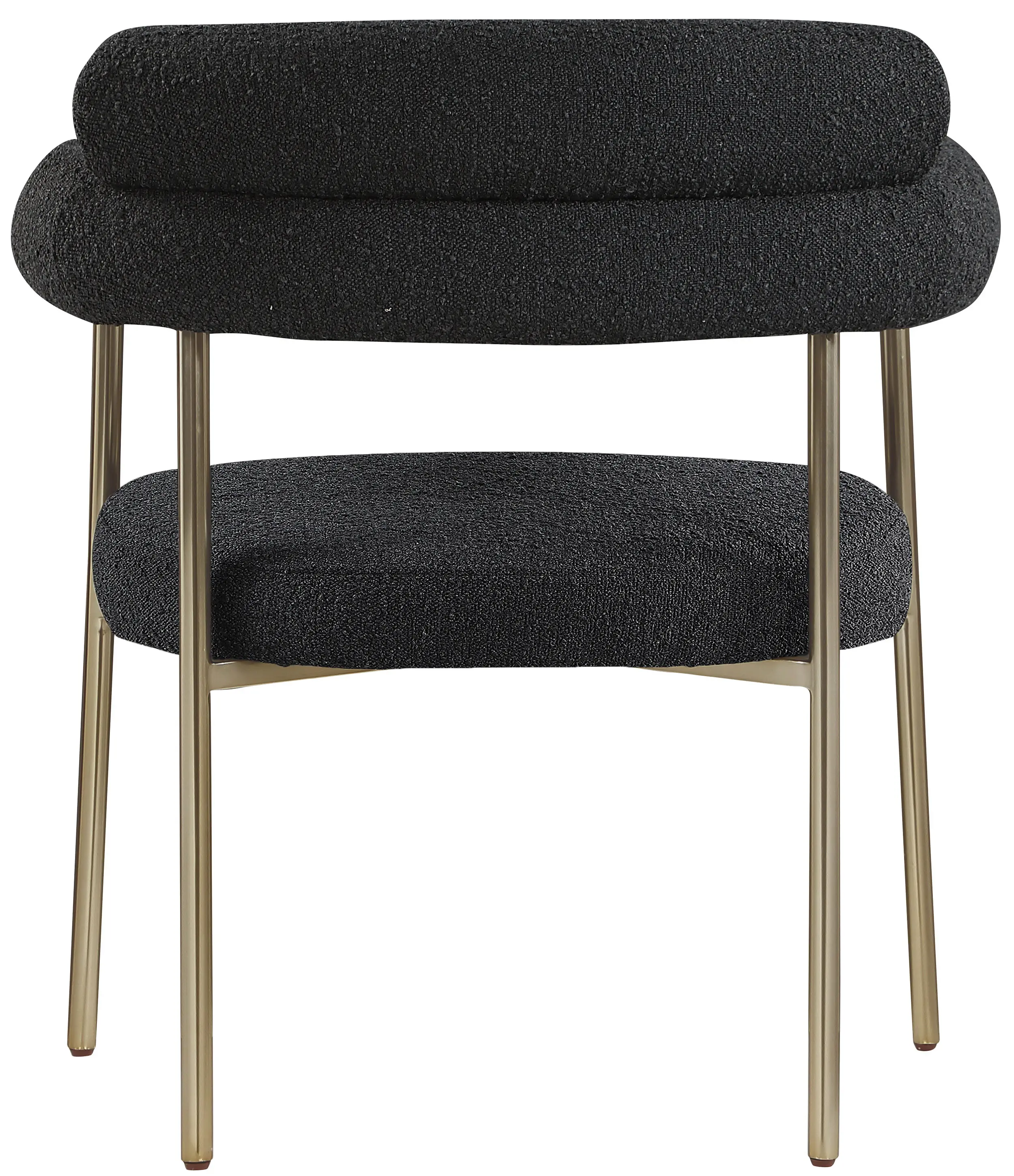 Blake Black Boucle Upholstered Dining Chair, Set of 2-5