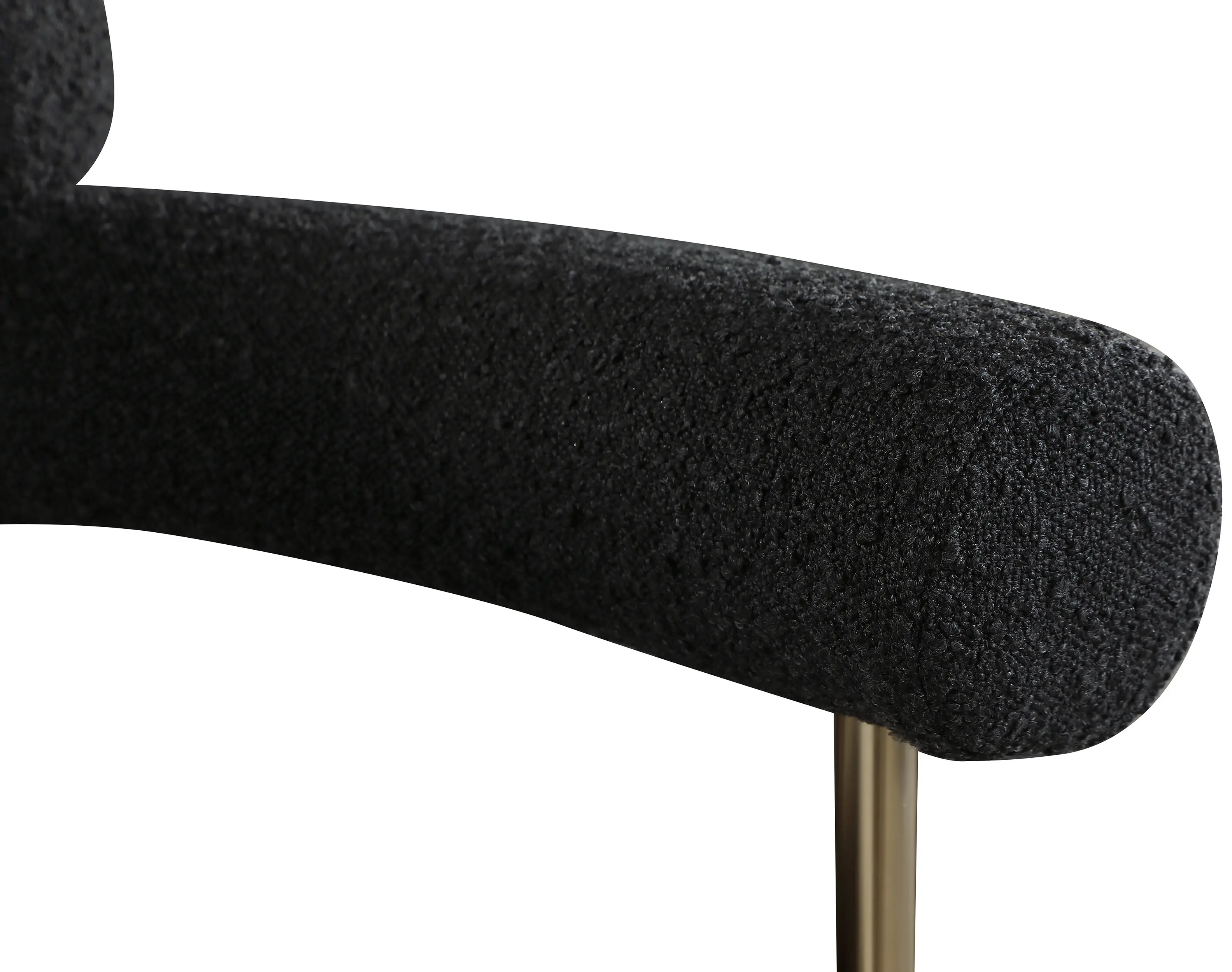 Blake Black Boucle Upholstered Dining Chair, Set of 2-7
