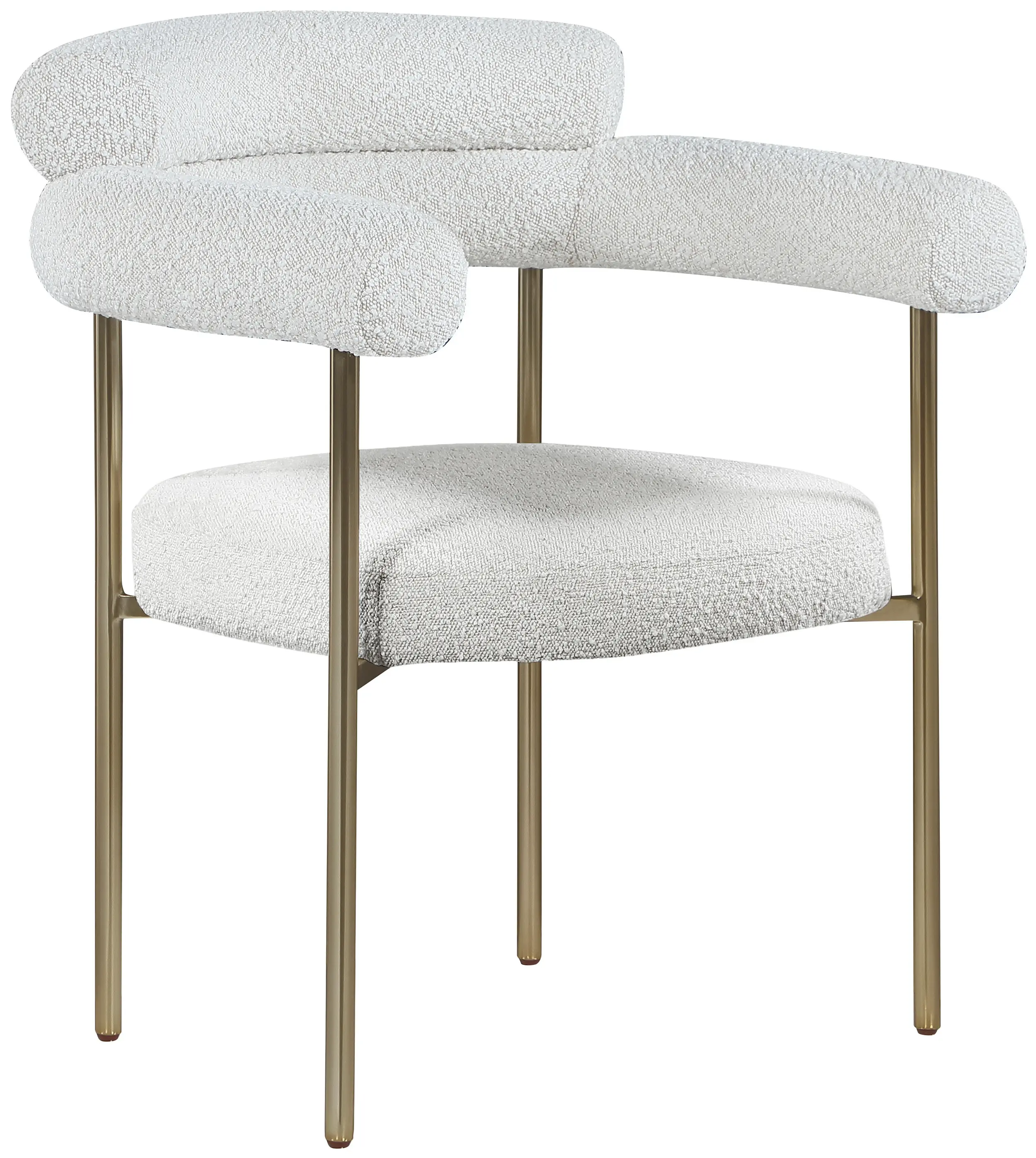 Blake Cream Boucle Upholstered Dining Chair, Set of 2-1