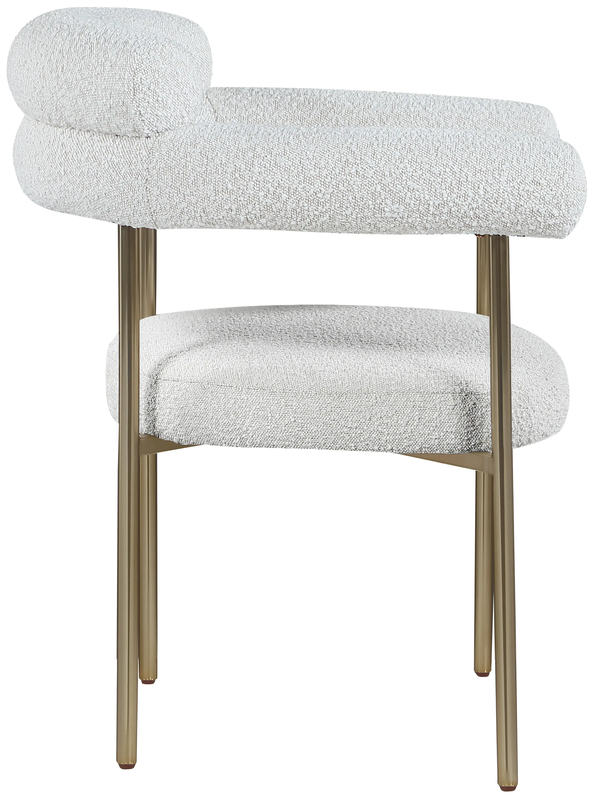 Blake Cream Boucle Upholstered Dining Chair, Set of 2-5
