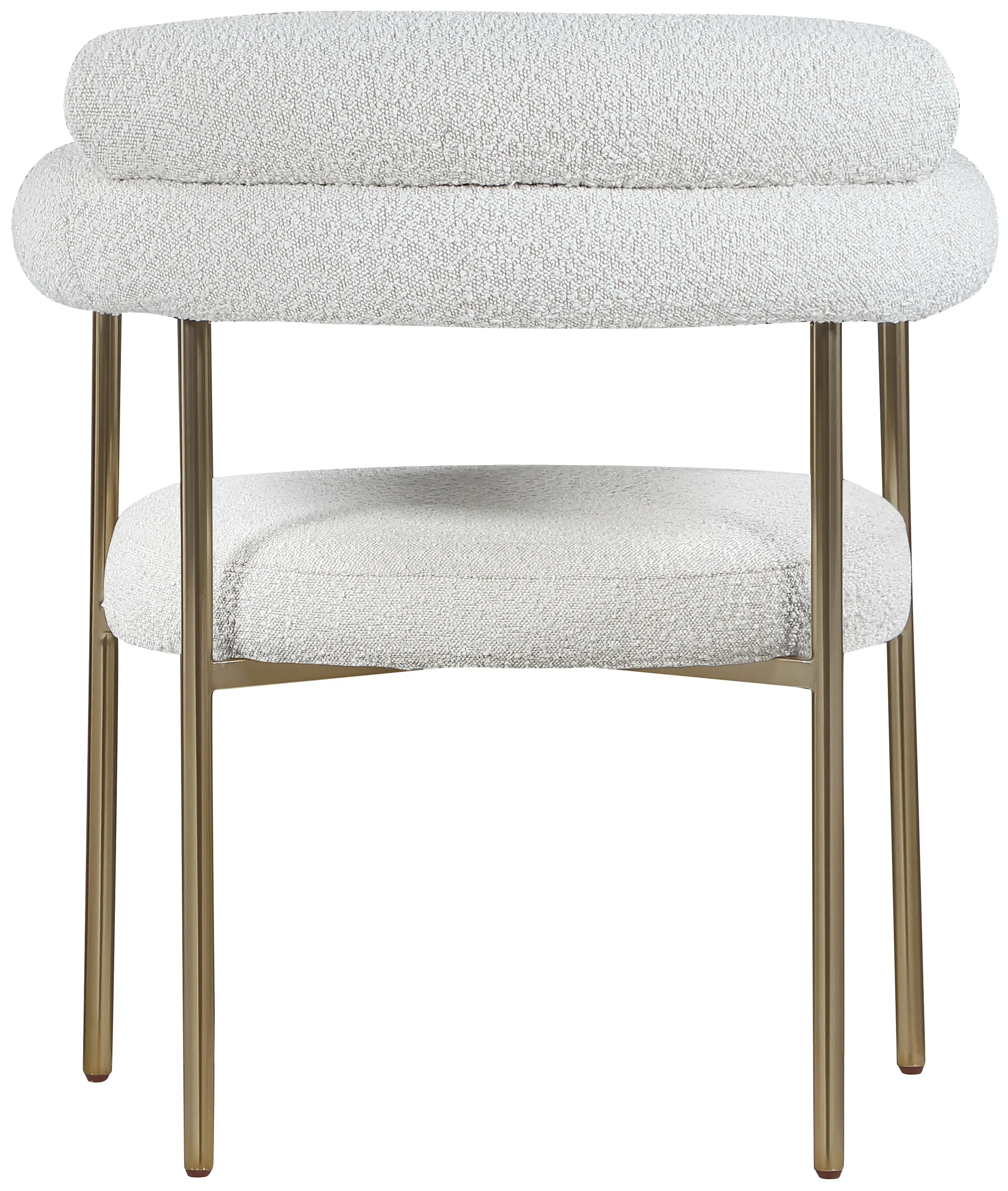Blake Cream Boucle Upholstered Dining Chair, Set of 2-6