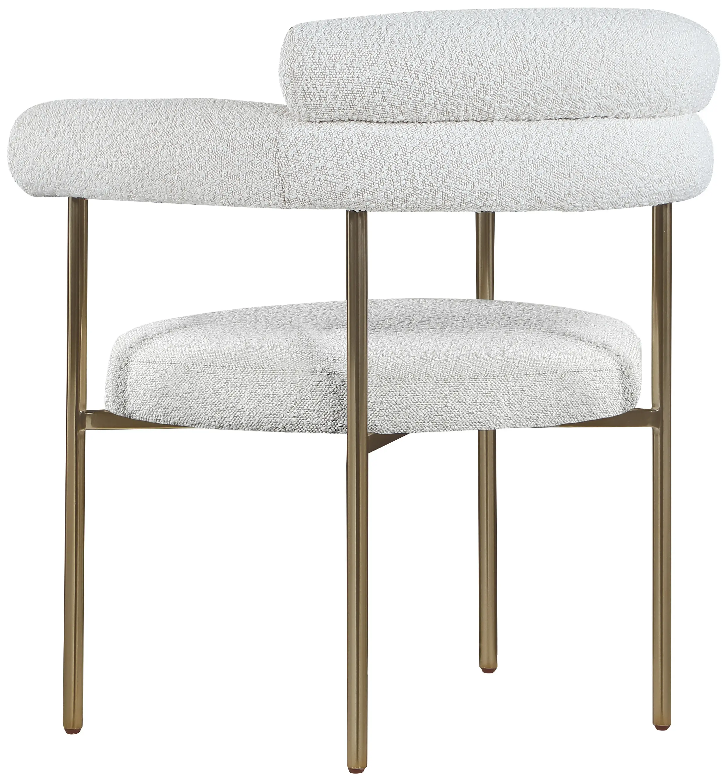 Blake Cream Boucle Upholstered Dining Chair, Set of 2-7