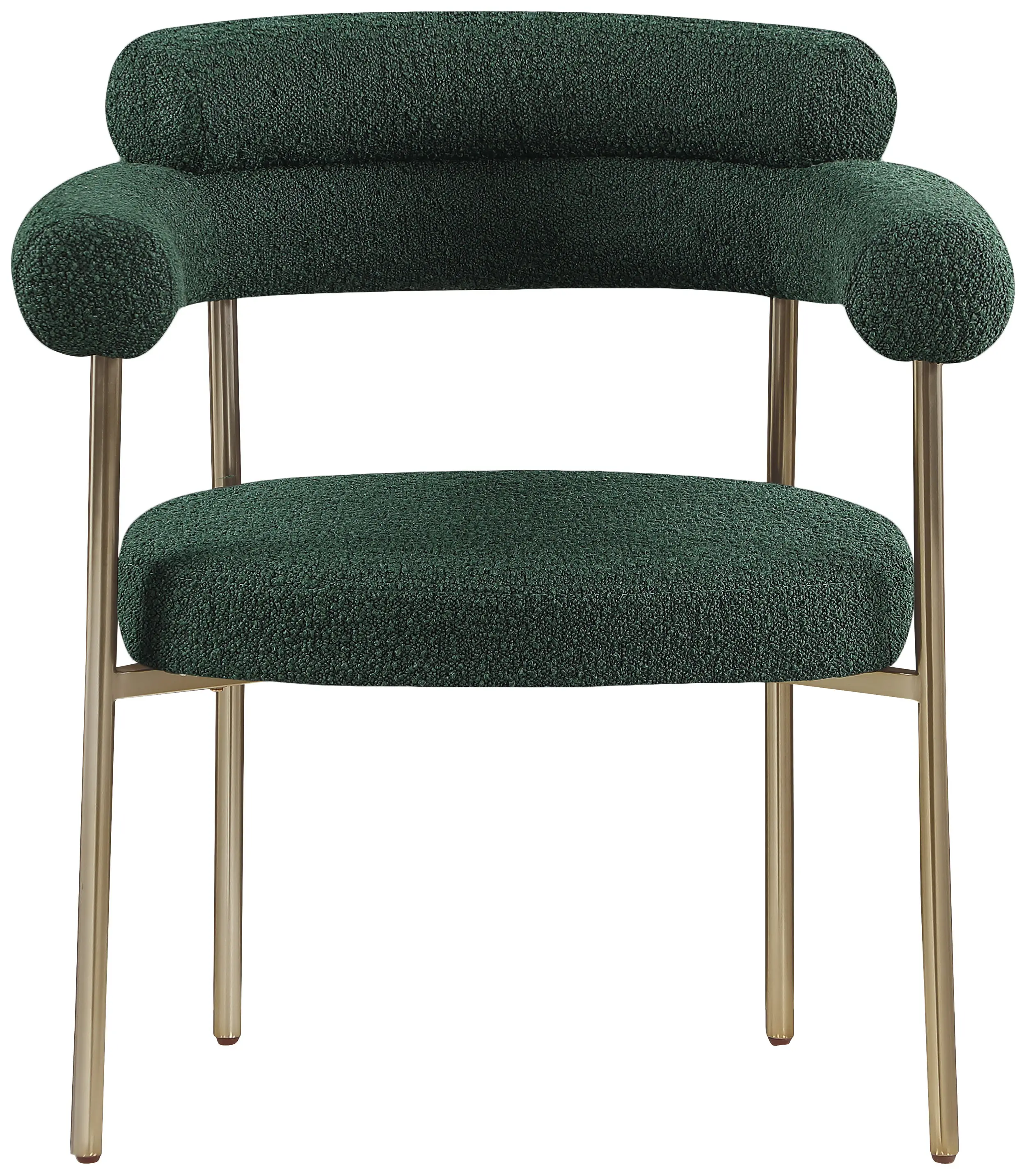 Blake Green Boucle Upholstered Dining Chair, Set of 2-4