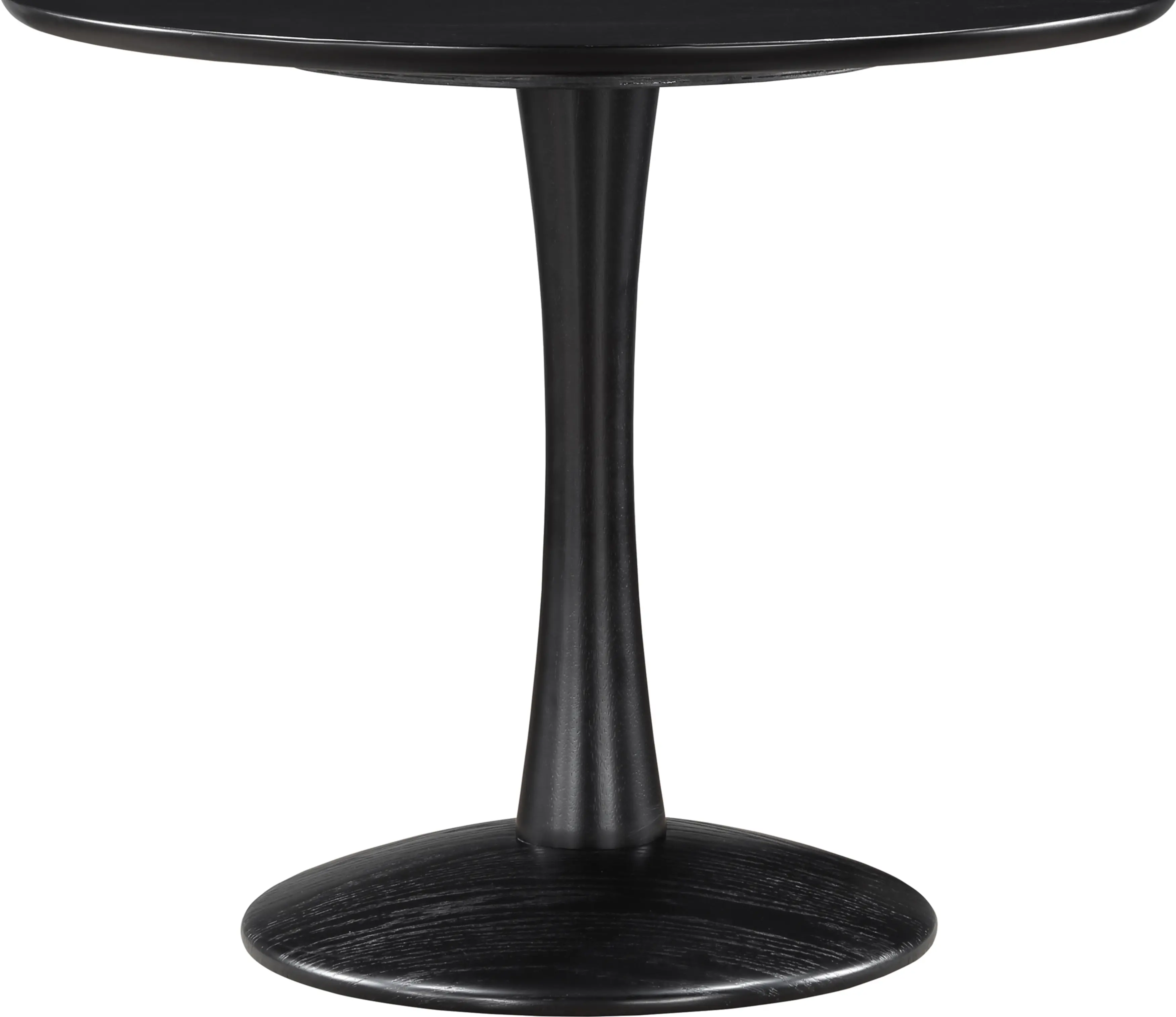 Holly 36  Black Wood Round Dining Table-3