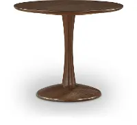 Holly 36  Brown Wood Round Dining Table