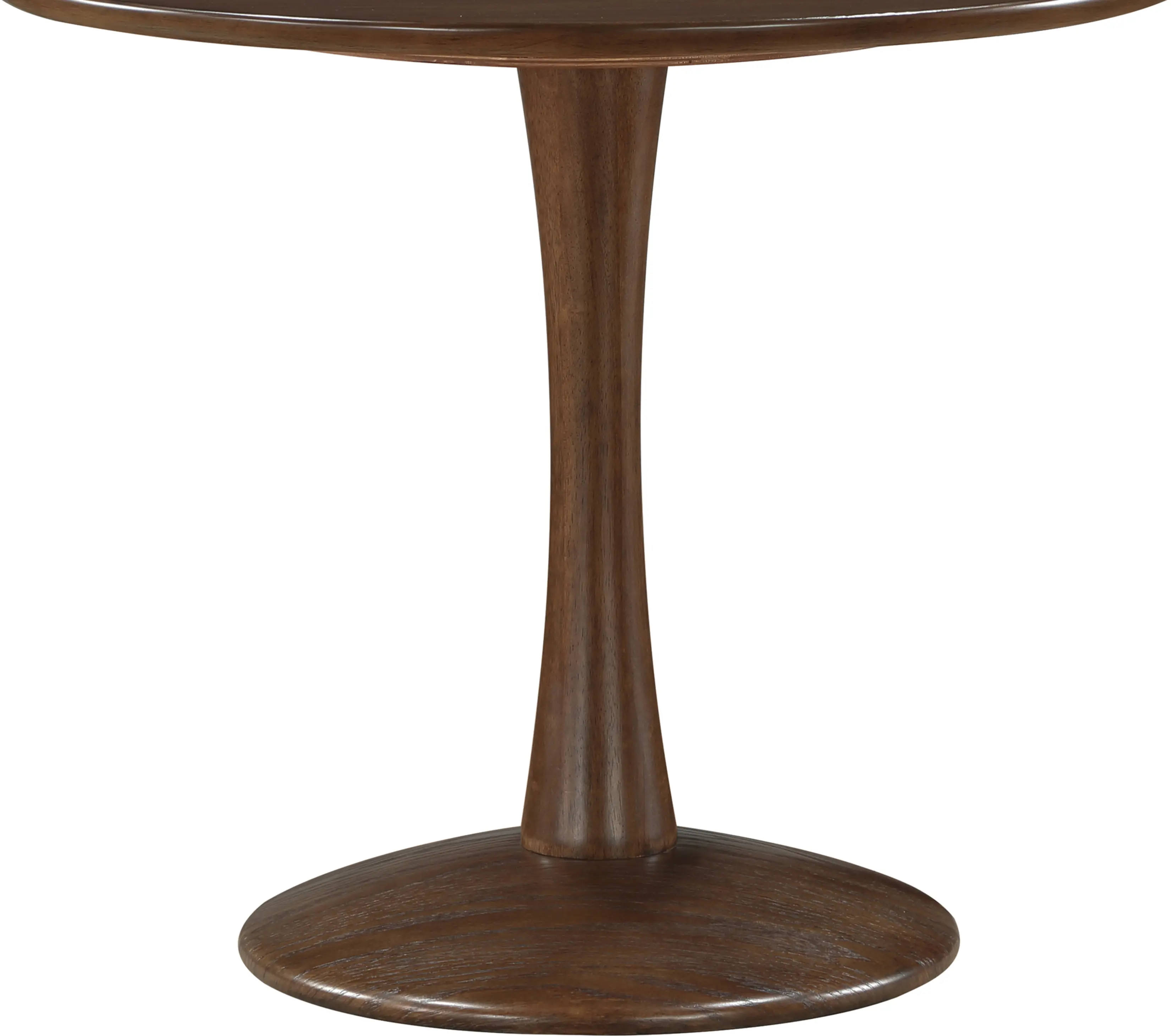 Holly 36  Brown Wood Round Dining Table-3