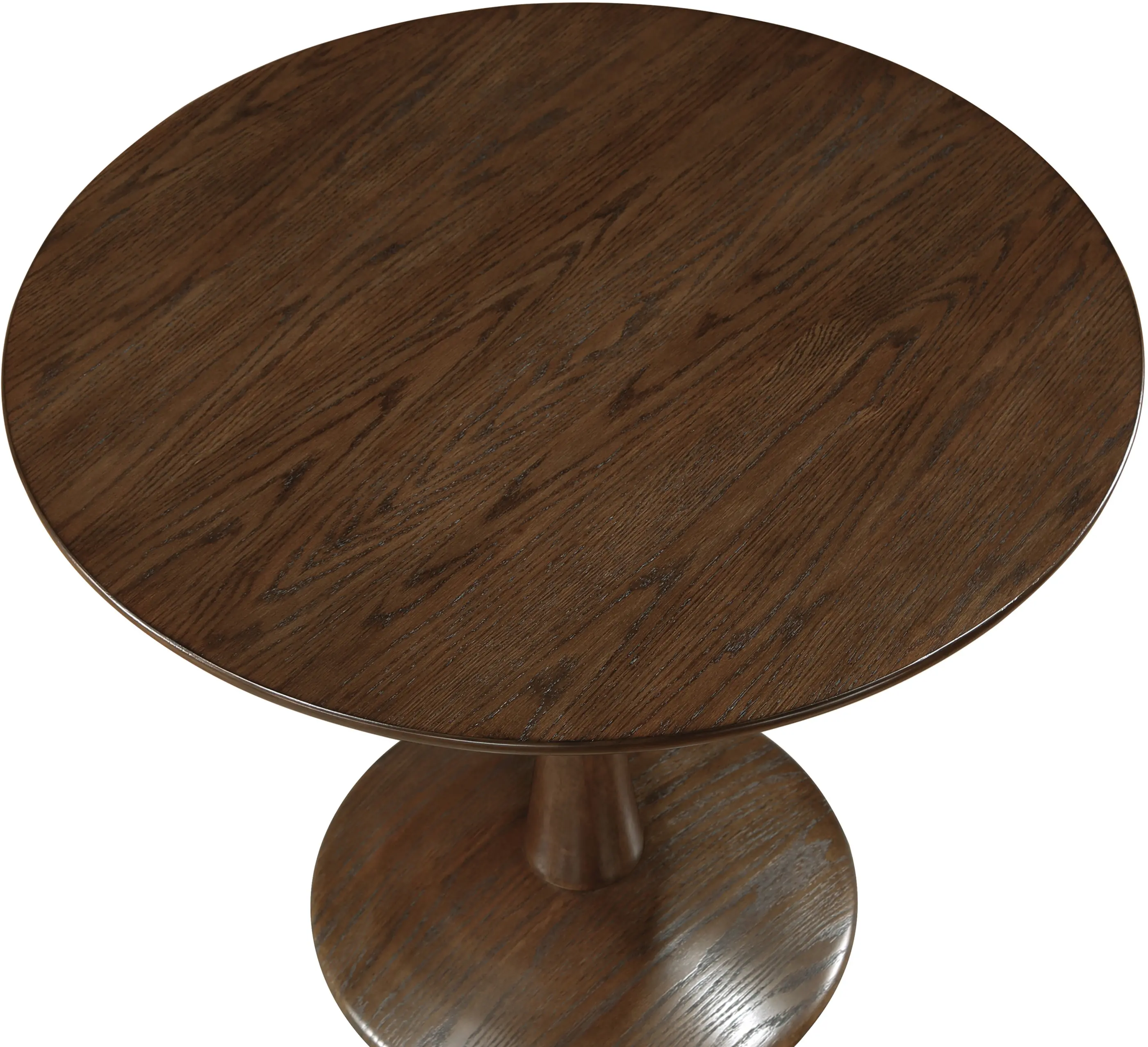 Holly 36  Brown Wood Round Dining Table-5