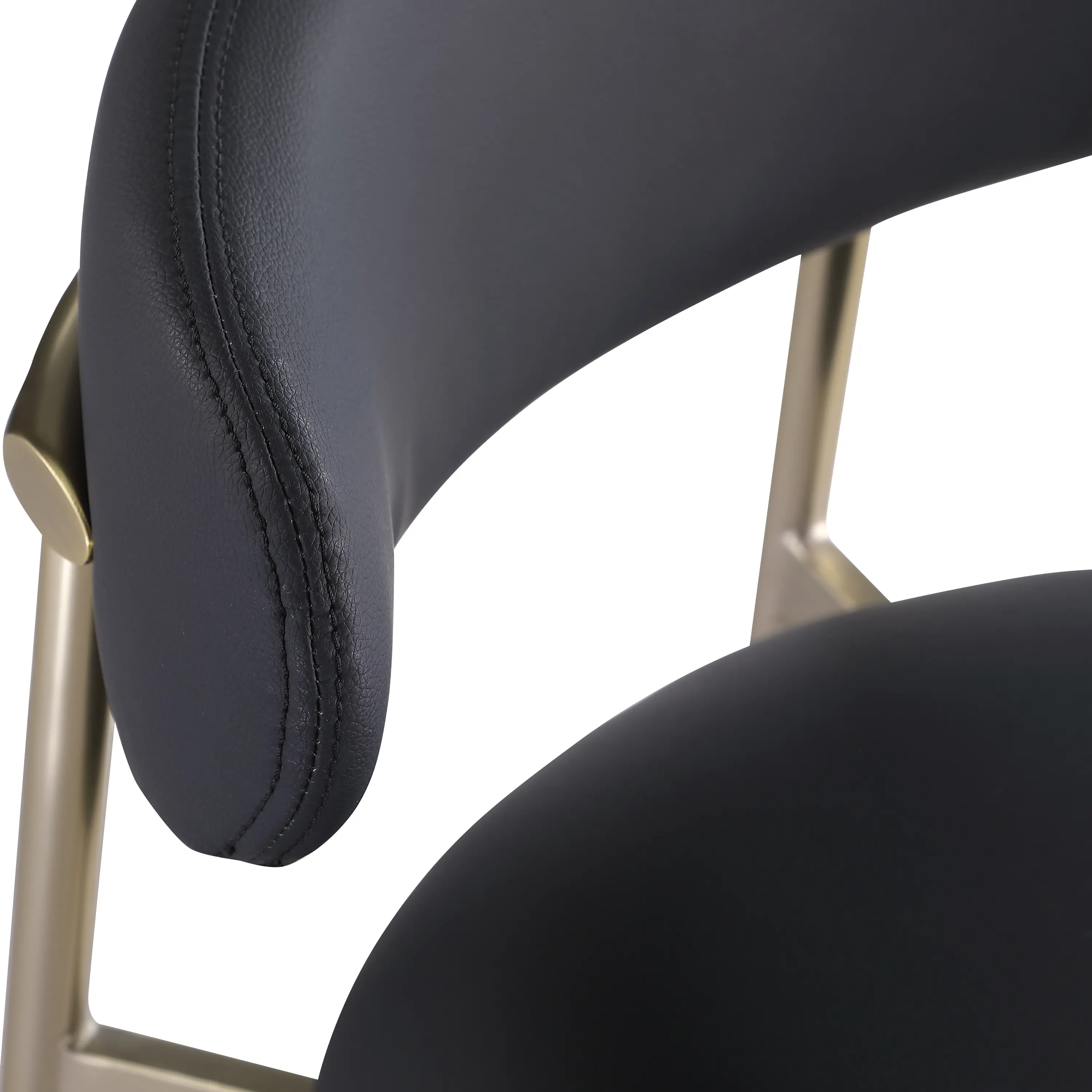 Lupita Black Vegan Leather Upholstered Counter Stool, Set of 2-8