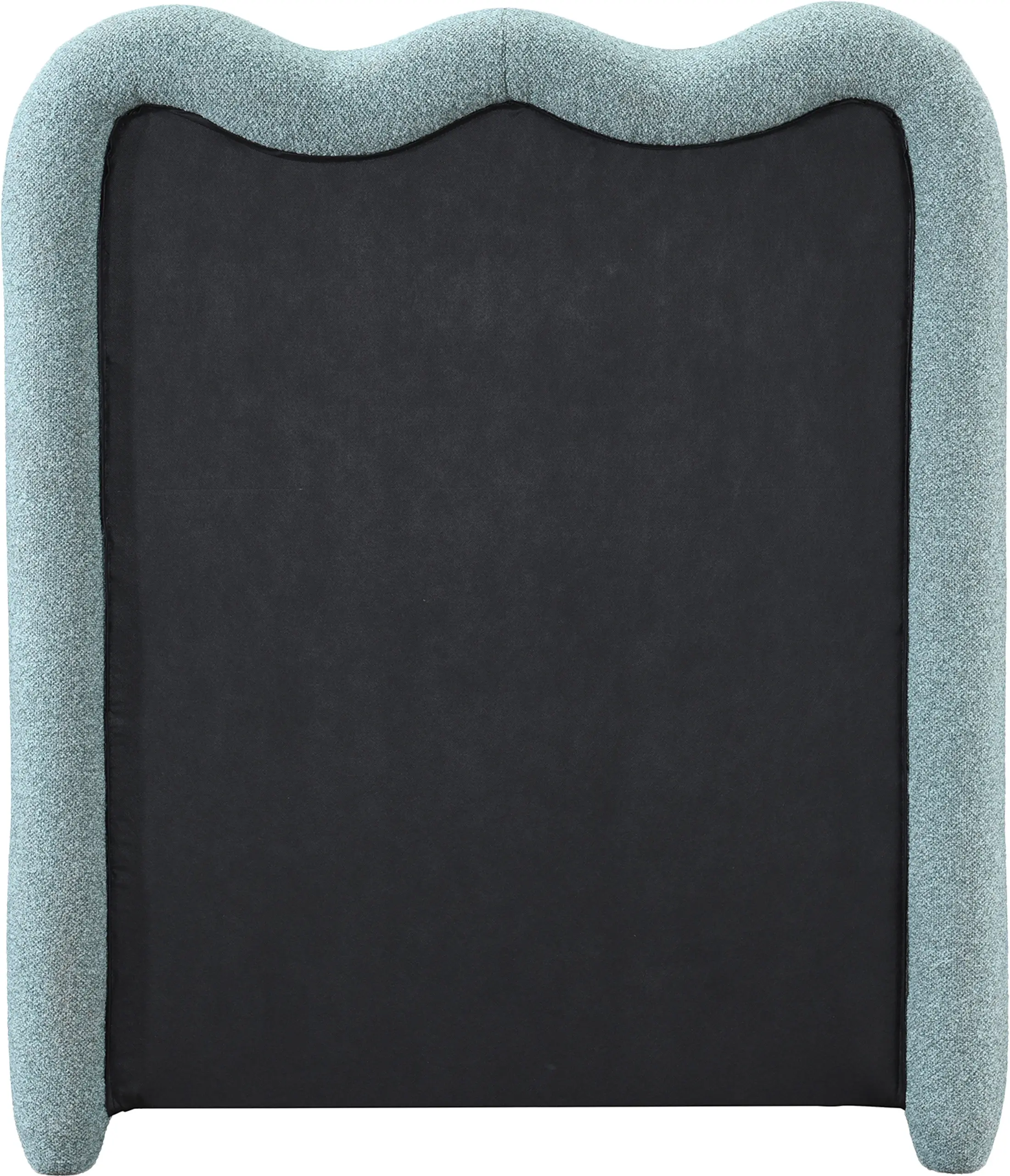 Gavin Blue Chenille Upholstered Twin Bed-5