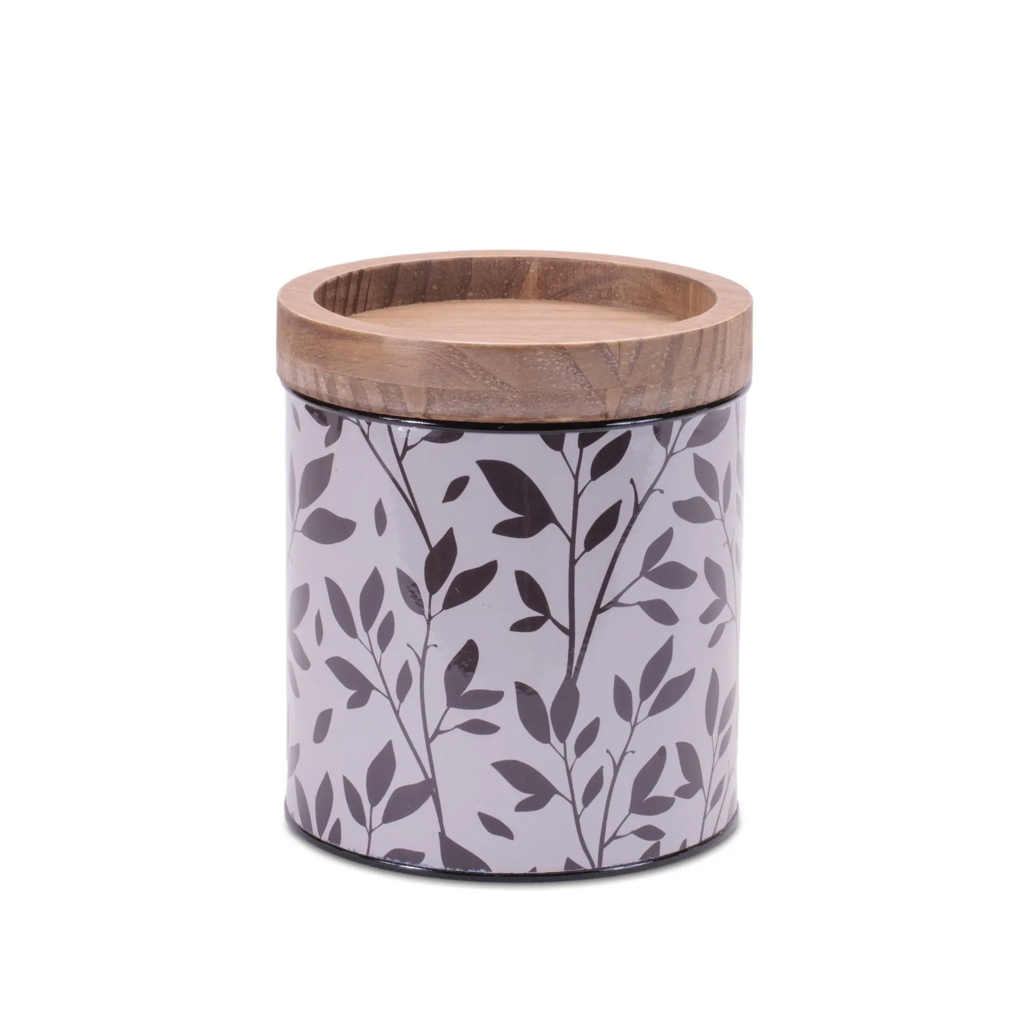Small Iron and Wood Canister-2