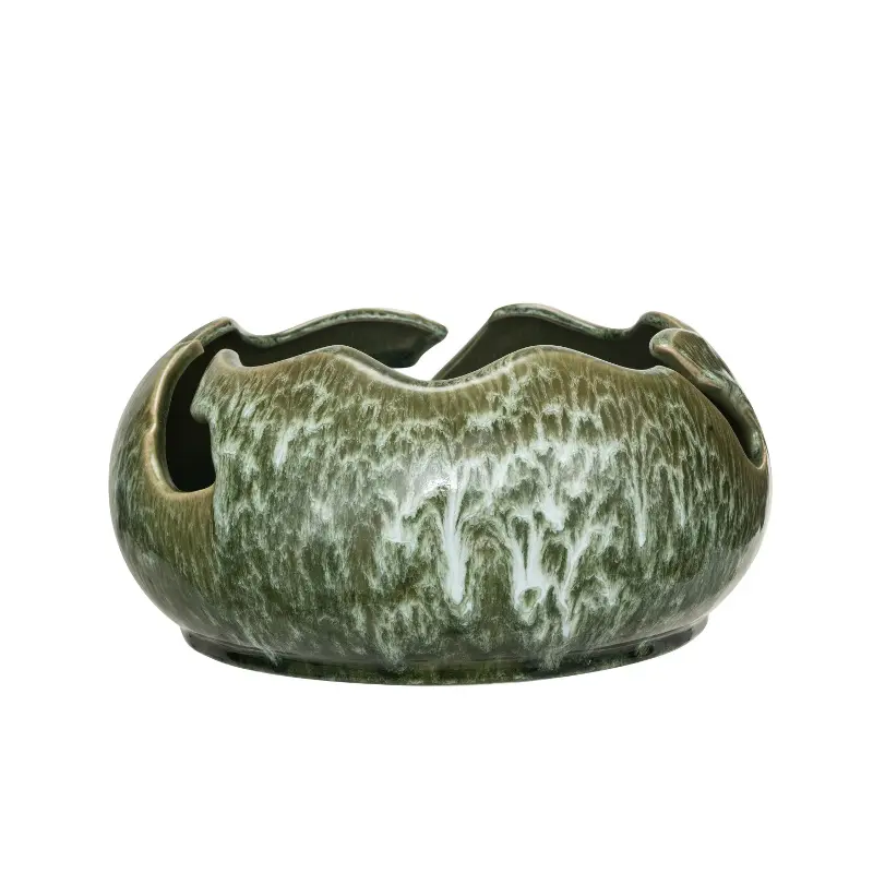 Stoneware Organic Shaped Bowl (Each One Varies)