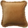 DF9475 Brown Cotton Velvet Pillow
