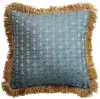 DG1288 Blue and Gold Jacquard Printed Pillow