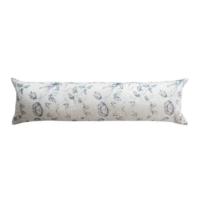 Linen Printed Lumbar Pillow