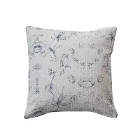 DF9466 Floral Cotton Toss Pillow