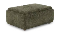 Presley Arbor Green Storage Ottoman